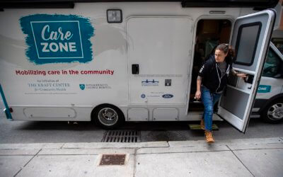 Mobile community clinic in Boston powered by Voltagen